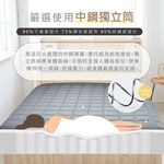 台灣製【藤原傢俬★捲包床】黑豆腐全透氣硬式獨立筒捲包床-偏硬, , large