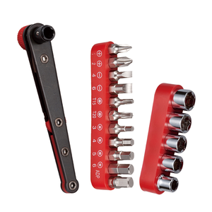 17pcs Mini Ratchet Bit & Socket Set