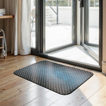 【Monster】 Soft Diatomaceous Earth Printed Mat – Industrial Loft Style (58x38cm) – Dark Gray, , large