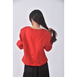 (L) chaium rode排扣紅色外套二手衣, , large