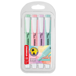 STABILO 德國 思筆樂 swing cool Pastel 樂酷馬卡龍色螢光筆 4色組/盒 ST275/4-08, , large