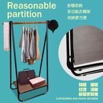 GS MALL 台灣製造 一組 折疊吊掛衣帽架 衣帽架 毛巾架 晾曬架 吊衣架 曬衣架 衣架 曬衣支架 折疊架 吊掛架, , large