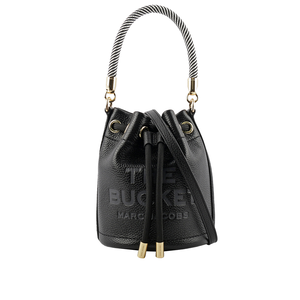 MARC JACOBS The Bucket Bag Logo 壓印二用迷你水桶包/黑色