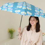 【rento】UV Protection Automatic Umbrella with Black Coating – Dotted Blossom, , large