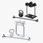BYZOOM Fitness 5.6公斤(12.5磅)可調式重訓器材套組 速調啞鈴 壺鈴 槓鈴桿 啞鈴架組 宅配免運, , large