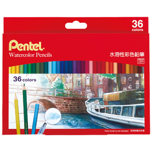 【龍品文創】飛龍 Pentel  CB9-36TW 水溶性紙盒色鉛筆   CB9-36TW