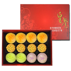 [USC]Mid-Autumn Exquisite Series-Blooming Moon 12-piece gift box set (mung bean cake + Cantonese-style small mooncake + colorful spin puff pastry)
