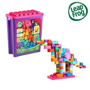 官方直營【LeapFrog】小小建築師-豪華81件積木補充盒-粉色