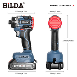 【HILDA】希爾達電動工具 21V 雙電 短軸無刷 衝擊起子機 HL21-SI2, , large