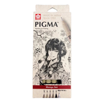 日本 SAKURA PIGMA筆格邁 代針筆套6入組-漫畫 / 組 XSDK-MG6A, , large