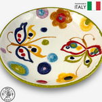 【SOLO Vintage】Modigliani Italian Pottery 21cm Deep Plate Soup Plate  POP Pop Art Butterfly Series, , large