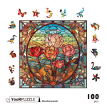 [積木共和國] 【YouRPUZZLE】湖畔之韻(檢驗合格 不規則木製拼圖 AI繪製), , large