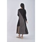 (2XL) 拼接黑色洋裝二手衣, , large