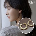 【Gulicc】古莉可 耳環 韓國輕奢纏繞珍珠耳環, , large