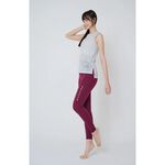 YOGA FLOW Burn Out Tank ( L ) - 圓領長版燒花罩衫 - 銀河灰 Misty Grey, , large