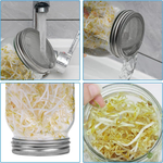 [Ball®專屬配件WildJar] 窄口專用不鏽鋼發芽網蓋組純瓶蓋 Stainless Steel Sprouting Lids Jar Kit for Regular Mouth mason jar 發芽罐 發芽瓶 發芽梅森罐 過篩網片 不鏽剛網狀發芽蓋, , large