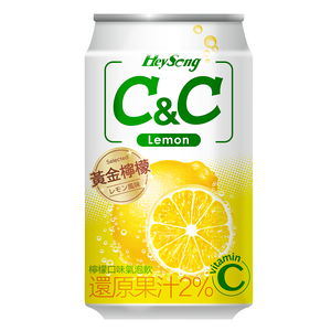 黑松CC檸檬氣泡飲can-330ml