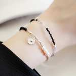 Afternoon of Mocha and Books Sterling Silver Bracelet, , large