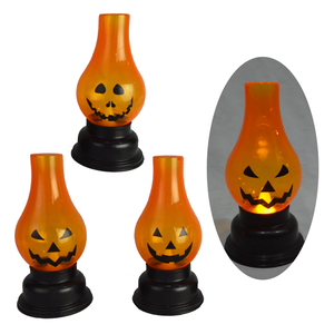 【Halloween萬聖派對】5吋可愛南瓜亮燈燭台(樣式隨機出貨)