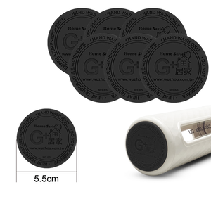 【G+居家】6入防撞止滑杯墊(杯底防刮防滑杯墊/隔熱墊/矽膠杯墊/簡約LOGO杯底貼/減音墊/防撞貼)