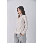 (S) the north face刷毛灰色長袖上衣二手衣, , large