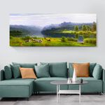 【御畫房】秘境之三 國家一級畫師手繪油畫60×120cm(VF-51), , large