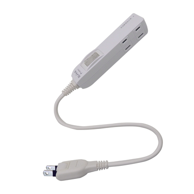 [寶旺旺]朝日電工 2P高溫斷電 1開4插中繼線 0.3M PTP-154-03