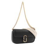 MARC JACOBS THE J MARC 平滑牛皮翻蓋迷你二用包/黑色, , large