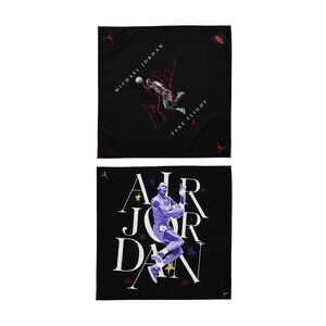 NIKE JORDAN BANDANA PRINTED 方巾 領巾 頭巾 時尚 吸汗 乾爽 透氣 柔軟 舒適 黑紅 黑藍,  NIKE JORDAN BANDANA PRINTED 方巾 領巾 頭巾 時尚 吸汗 乾爽 透氣 柔軟 舒適 黑紅 黑藍
