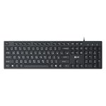 KTNET S750 KTKBS750 Membrane USB Wired Keyboard Ultra-Thin Silent Low Keycap Design (Black / Grey), , large