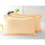 [CINN Far‑Infrared] Nano FIR Brushed Pillowcases – Coral Pink (2‑Pack), , large