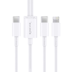 [RONEVER] TYPE-C二合一充電線(C+IOS)-60CM VPC170-06, , large