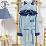 【Solo Vintage】Bathrobe Hero Blue Kid, , large