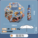 【B&B幸福雜貨】兒童安全反光折疊傘-臘腸狗 C061A10-02, , large