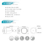 昌運監視器 DJS-FHA200C 200萬紅外線槍型攝影機 監視器 智慧型紅外線, , large