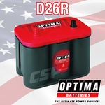 【OPTIMA】歐帝瑪 汽車電池 汽車電瓶 紅D26R 12V50Ah 啟停汽車電池 競技改裝 高壽命 軍規頂級 optima, , large