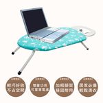 【雙手萬能】桌上型透氣式燙衣板25吋-附熨斗架(布面隨機花色), , large