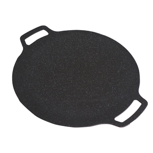韓國製大理石重力鑄造IH淺型平底煎烤盤-36cm-1入
