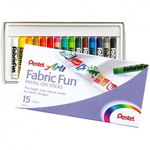 【 Pentel 飛龍 】PTS 染色粉蠟筆 15色 /盒 PTS-15, , large