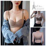 [夢巴黎] 一片式無痕半杯內衣, , large