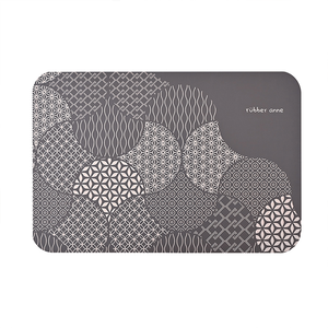【Monster】 Soft Diatomaceous Earth Absorbent Mat – Window Blossom Series (60x40cm) – Turquoise Gray