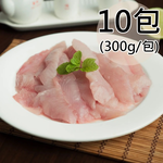 【天和鮮物】嚴選鹹水虱目魚柳10包(300g/包)(免運費), , large