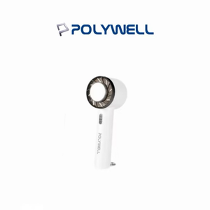 【Leo手機周邊專賣店】POLYWELL 手持冰敷風扇 / 掛勾款 / 白色