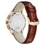 CITIZEN 星辰 亞洲限定款 光動能三眼計時手錶 送禮-咖啡x玫瑰金/42mm AT2573-07X, , large