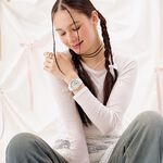 CASIO 卡西歐 BABY-G 緞帶雙顯女錶-白/粉色 BGA-290RA-7A, , large