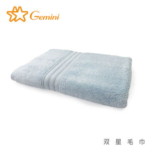 飯店級質紋緞檔浴巾-藍色