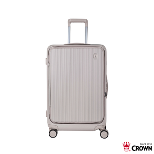 【CROWN BOXY】26吋上掀式行李箱-燕麥奶