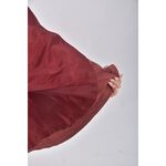 (S) red j西裝長版排扣紅色綁帶外套二手衣, , large