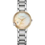 CITIZEN 星辰 L系列 限量 光動能大三針白蝶貝女錶 EW5586-86Y, , large