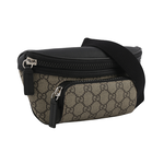 GUCCI GG Supreme 塗層帆布及皮革腰包/咖啡色, , large